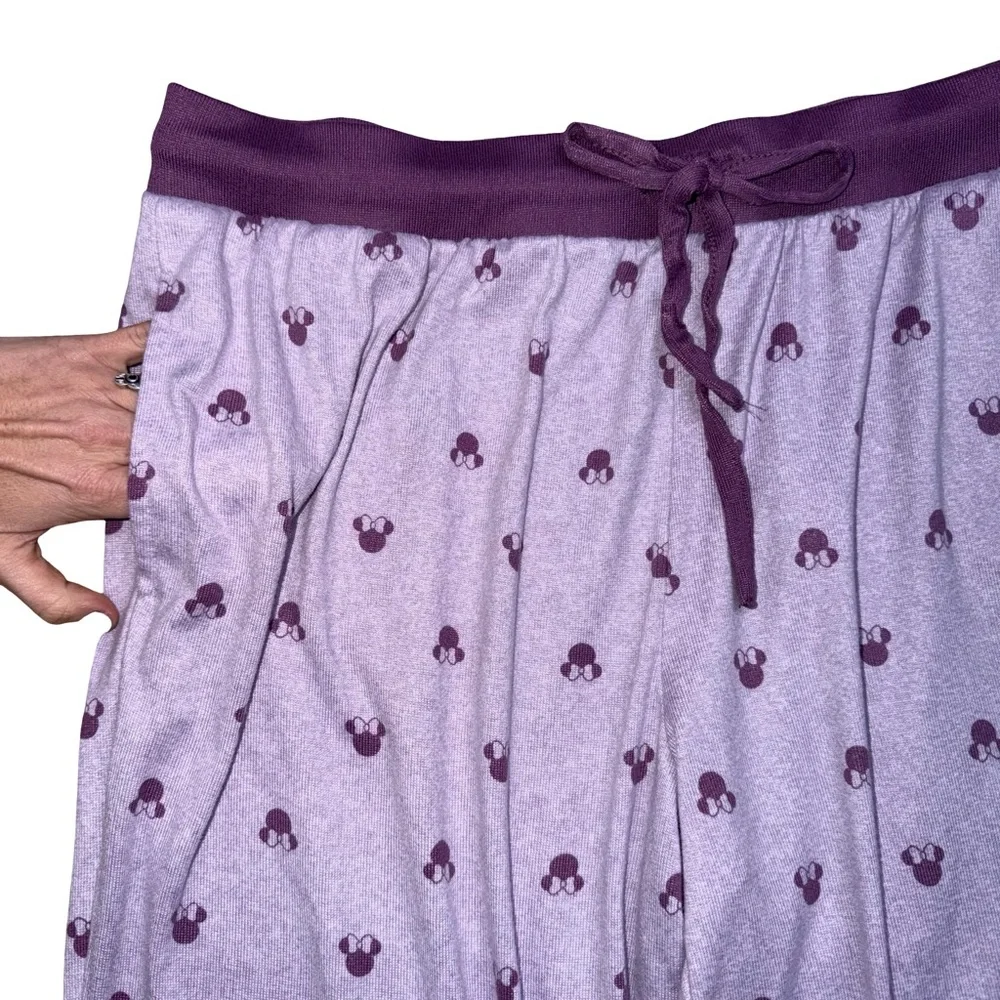 Disney‎ Minnie Mouse Purple Pajama Pants XL - Picture 3 of 4